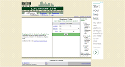 Desktop Screenshot of lacareers.com